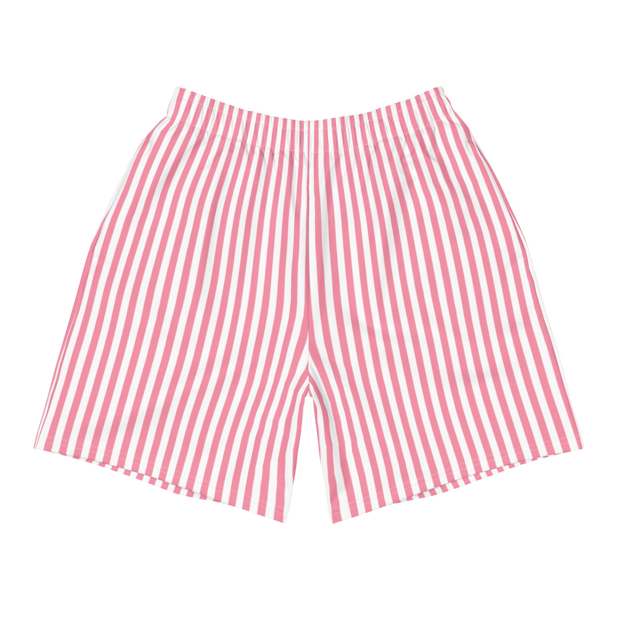 Pink Stripes Relaxed Long Boxer Shorts