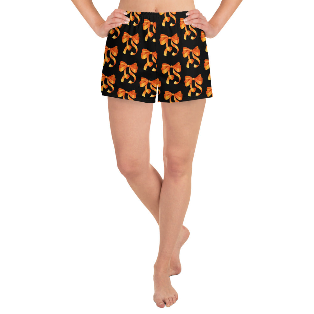 Orange Bow Relaxed Boxer Shorts