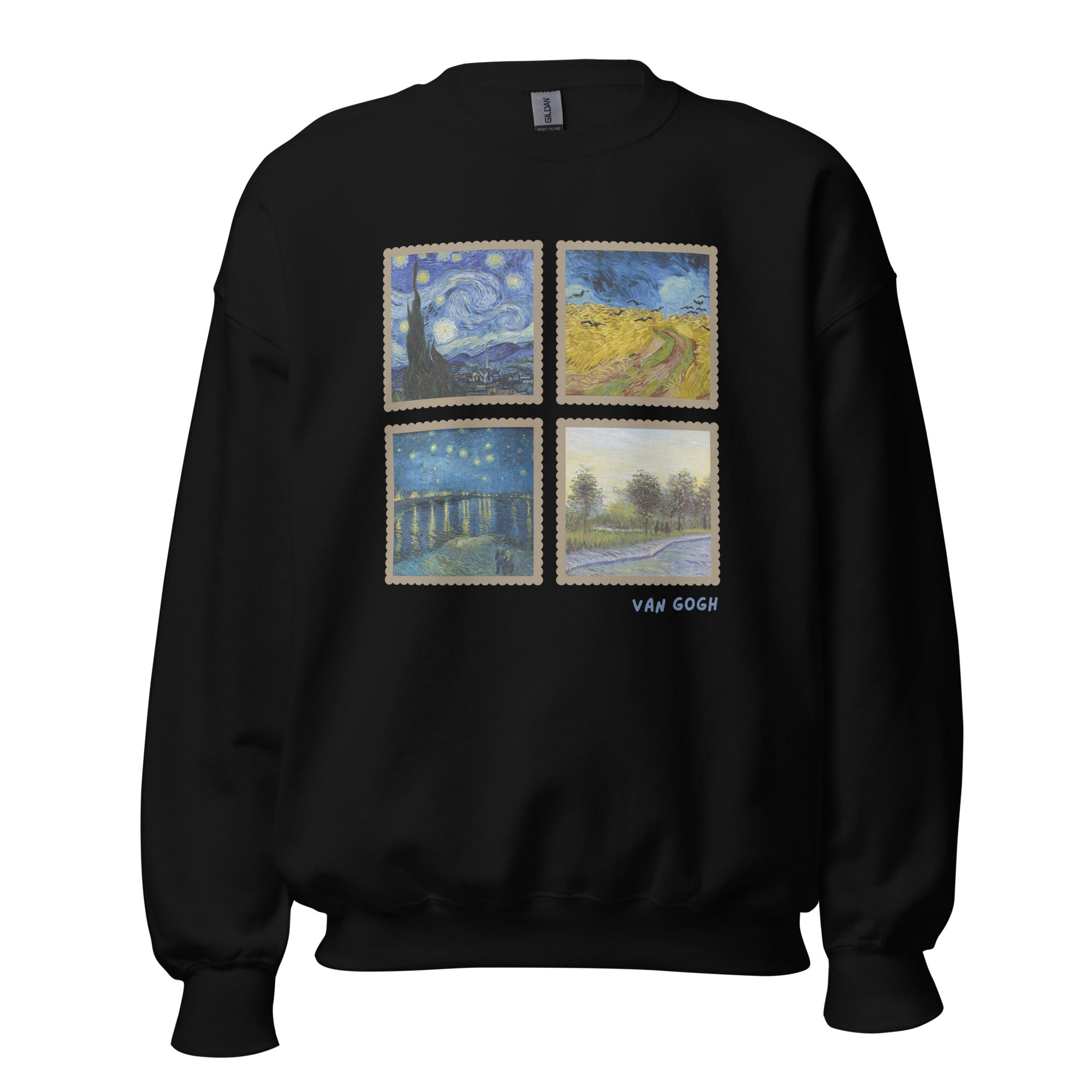 Van Gogh Stamps Classic Crewneck