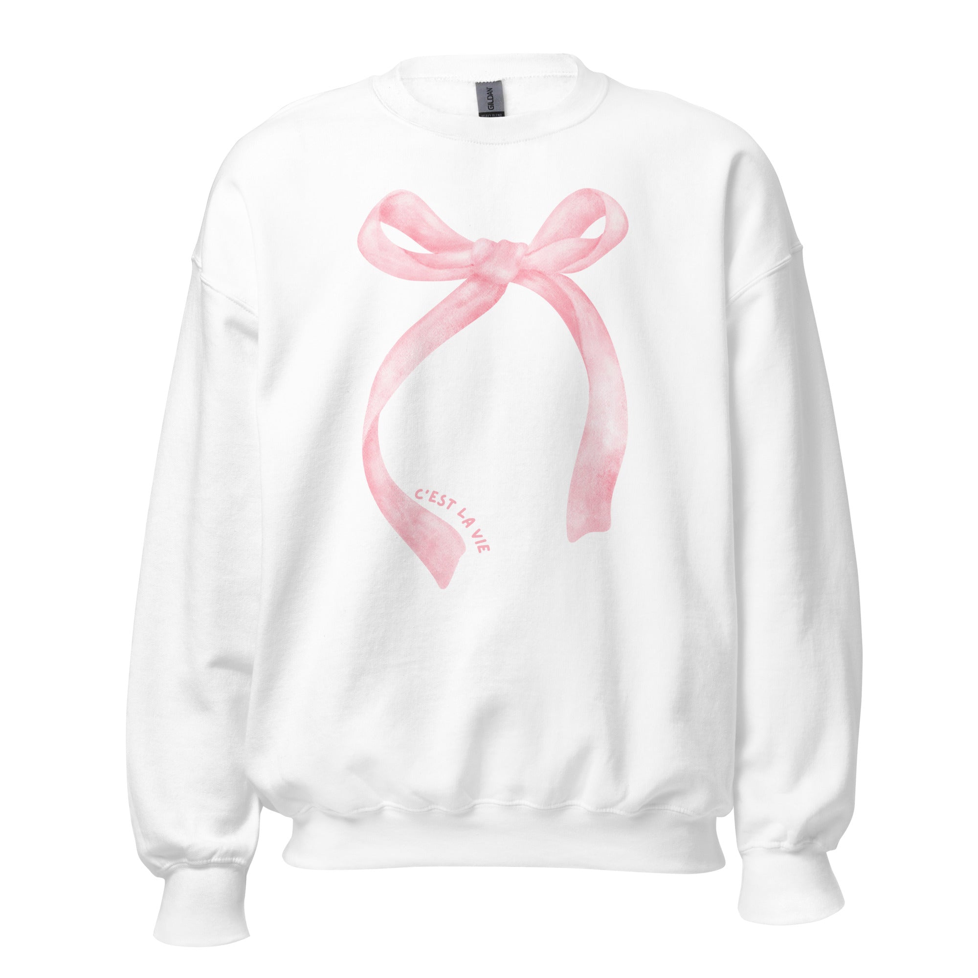 Pink Bow Classic Crewneck